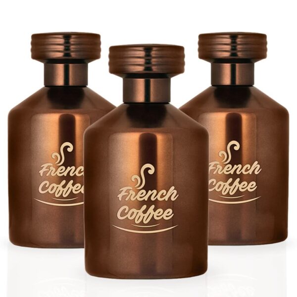 Al Rehab French Coffee Pack of 3 Eau de Parfum for Unisex – 100 ml