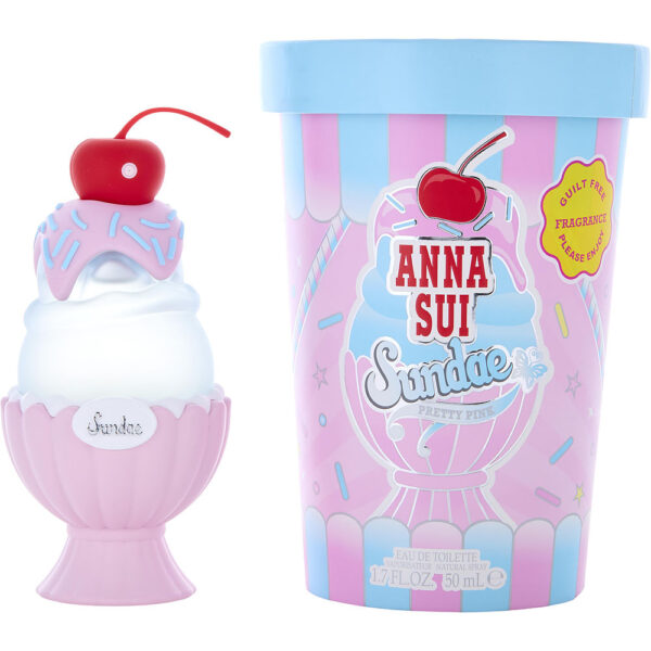 Anna Sui Sundae Pretty Pink Eau de Toilette for Women – 1.7 oz
