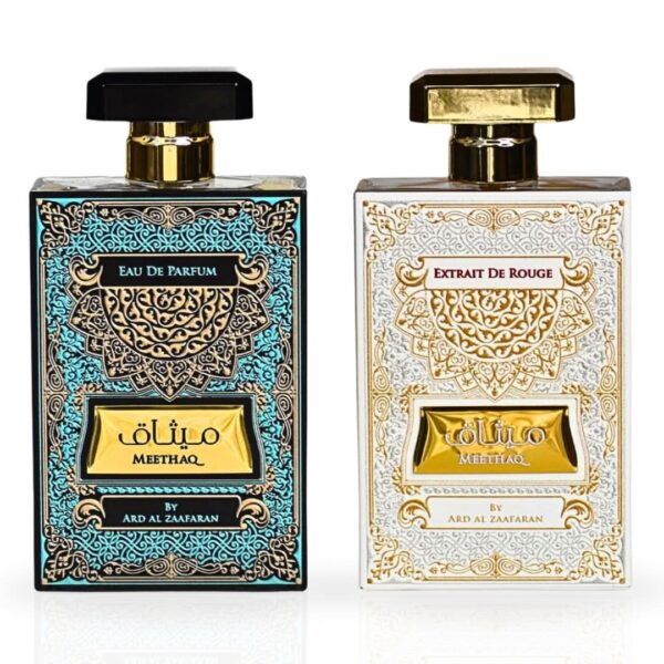 Ard Al Zaafaran Meethaq & Meethaq Extrait De Rouge Sprays Bundle Eau de Parfum for Unisex – 100 ml