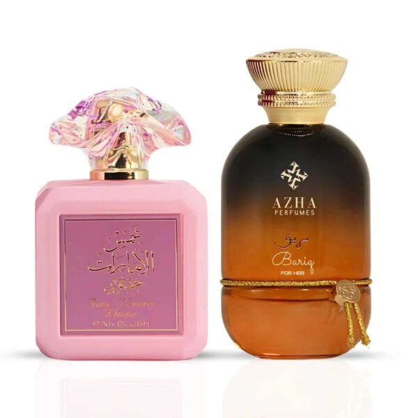 Ard Al Zaafaran Pink Blush & Bariq by Azha Sprays Bundle Eau de Parfum for Women – 100 ml