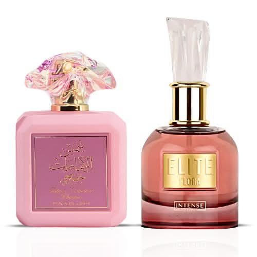 Ard Al Zaafaran Pink Blush & Elite Flora by Intense Elite Sprays Bundle Eau de Parfum for Women – 100 ml