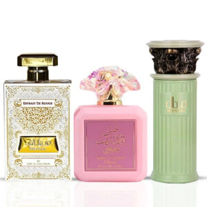 Ard Al Zaafaran Pink Blush Meethaq Rouge & Manaal Sprays Bundle Eau de Parfum for Women – 100 ml
