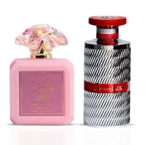 Ard Al Zaafaran Pink Blush Shams Al Emarat Khususi & Forever Silver Sprays Bundle Eau de Parfum for Unisex – 100 ml
