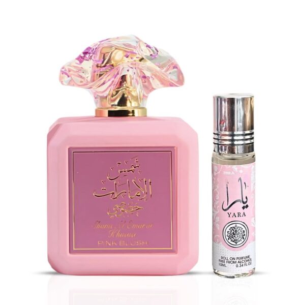 Ard Al Zaafaran Pink Blush & Yara Roll On CPO Bundle Eau de Parfum for Unisex – 100 ml