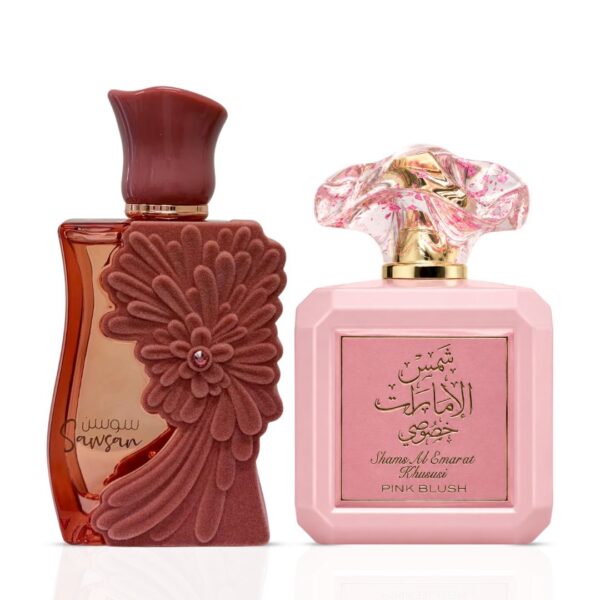 Ard Al Zaafaran Sawsan & Pink Blush Sprays Bundle Eau de Parfum for Unisex – 100 ml