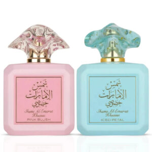 Ard Al Zaafaran Shams Al Emarat Khususi Pink Blush & Iced Petal Sprays Bundle Eau de Parfum for Women – 100 ml