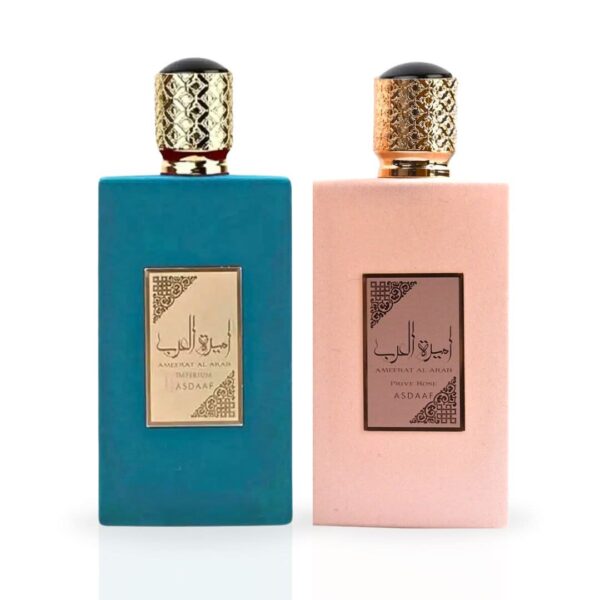 Asdaaf Ameer Al Arab Imperium & Ameerat Al Arab Prive Rose Sprays Bundle Eau de Parfum for Unisex – 100 ml