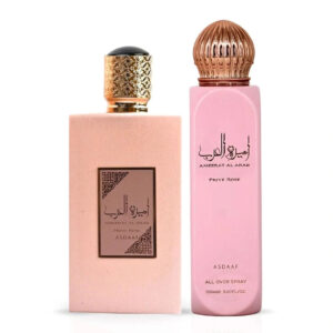Asdaaf Ameerat Al Arab Prive Rose & All Over Bundle Eau de Parfum for Women – 100 ml