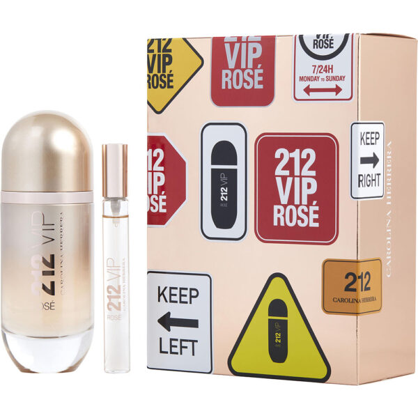 Carolina Herrera 212 Vip Rose & TRAVEL OFFER Eau de Parfum for Women – 2.7 oz