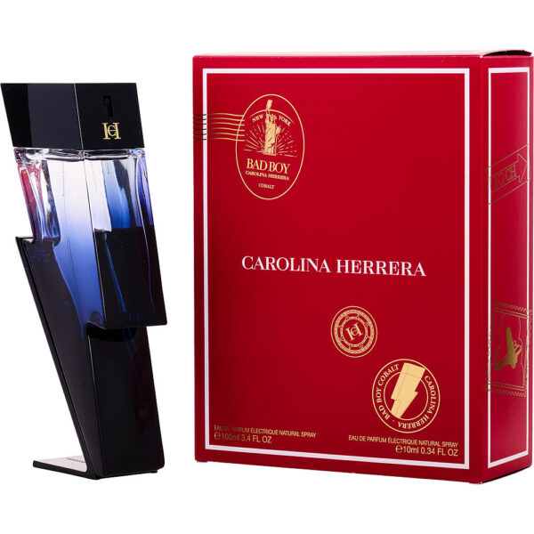 Carolina Herrera Ch Bad Boy Cobalt ELECTRIQUE & Eau de Parfum for Men – 3.4 oz