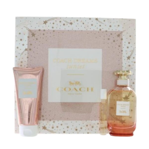 Coach Dreams Sunset 3 piece Eau de Parfum for Women – 3 piece gift set
