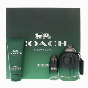 Coach Green 3 piece Eau de Toilette for Men – 3 piece gift set