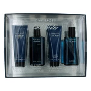 Davidoff Cool Water 4 piece Eau de Toilette for Men – 4 piece gift set