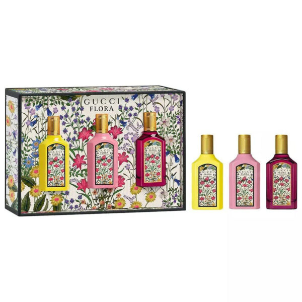 Gucci Flora Travel 3 piece Eau de Parfum for Women – 3 piece gift set