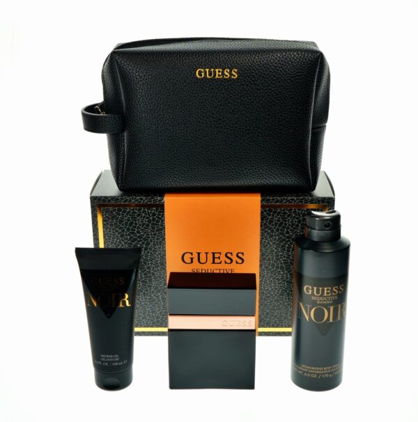 Guess Seductive Noir Homme 4 piece Eau de Toilette for Men – 4 piece gift set