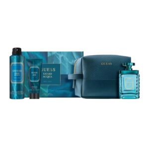 Guess Uomo Acqua 4 piece Eau de Toilette for Men – 4 piece gift set