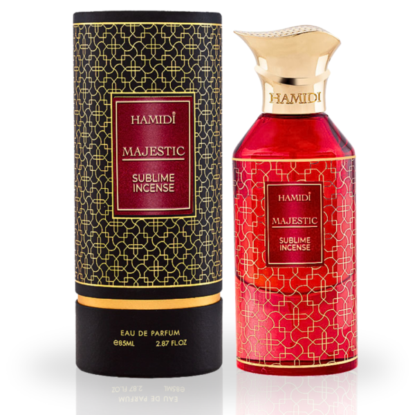 Hamidi MAJESTIC SUBLIME INCENSE A Refreshing And Exquisite Aroma. Eau de Parfum for Unisex – 85 ml