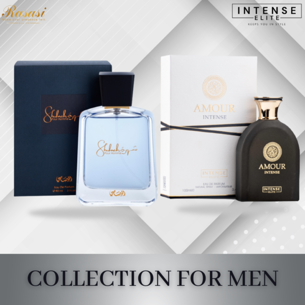 Intense Elite Men 2Pcs AMOUR Intense & Shuhrah Eau de Parfum for Men – 100 ml