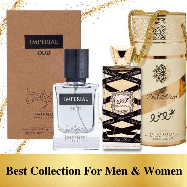Intense Elite Best Collection & Women Oud Mood & Imperial Oud . Eau de Parfum for Unisex – 100 ml