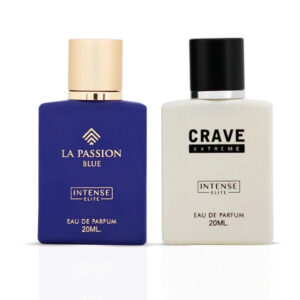 Intense Elite La Passion Blue & Crave Extreme Sprays Bundle Eau de Parfum for Unisex – 20 ml