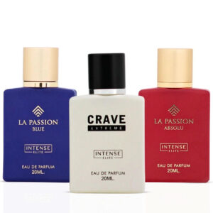 Intense Elite La Passion Blue La Passion Absolu & Crave Extreme Sprays Bundle Eau de Parfum for Women – 20 ml