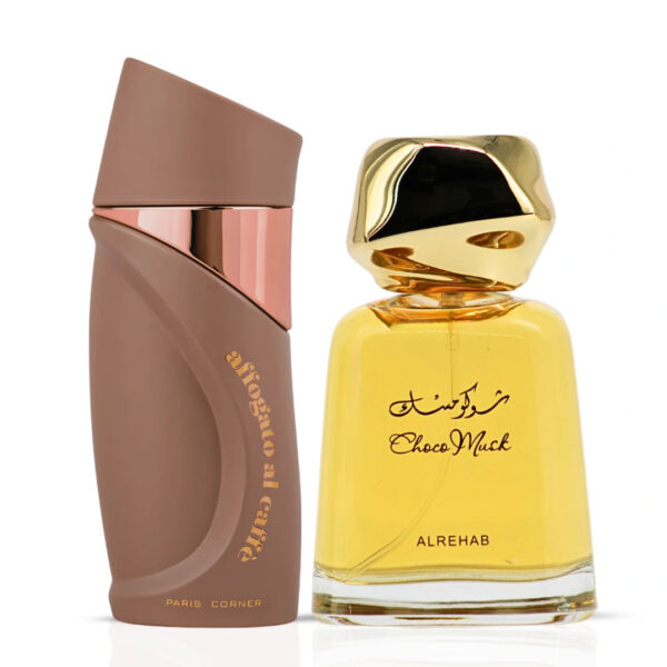 Intense Oud Affogato al Caffè by Paris Corner & Choco Musk by Al Rehab Bundle Eau de Parfum for Unisex – 100 ml