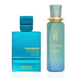 Intense Oud Amber Oud Aqua Dubai By Al Haramain & Fayora Oshino by Paris Corner Sprays Bundle Extrait de Parfum for Unisex