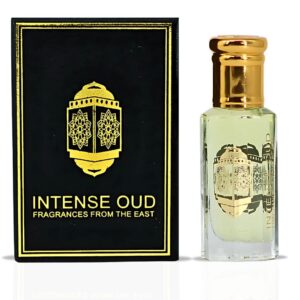Intense Oud Amber Rose with Black Gift Box Perfume Oil for Unisex – 12 ml