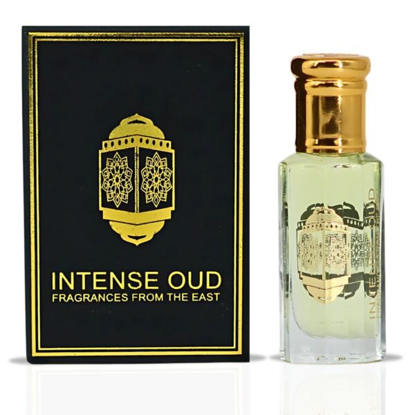 Intense Oud Dark Amber with Black Gift Box Perfume Oil for Unisex – 12 ml