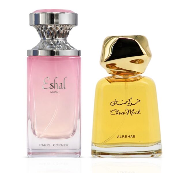 Intense Oud Eshal Musk By Paris Corner & Choco Musk by Al Rehab Sprays Bundle Eau de Parfum for Unisex – 100 ml