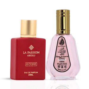 Intense Oud La Passion Absolu Women by Intense Elite & Pink Blush Shams Al Emarat Khususi by Ard Al Zaafaran Bundle Eau de Parfum for Women – 20 ml