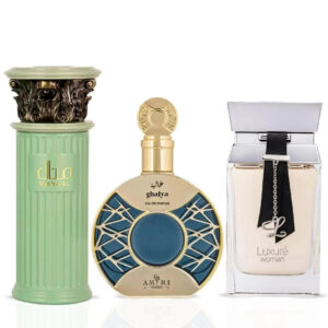 Intense Oud Luxure Woman by Rave Manaal by Ard Al Zaafaran & Ghalya by Hamidi Sprays Bundle Eau de Parfum for Women