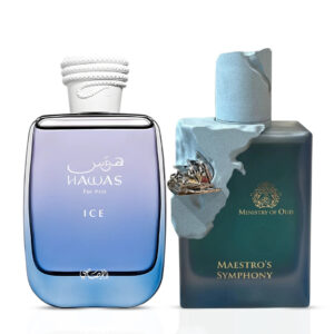 Intense Oud Ministry of Oud Maestro's Symphony by Paris Corner & Hawas Ice by Rasasi Bundle Eau de Parfum for Men – 100 ml