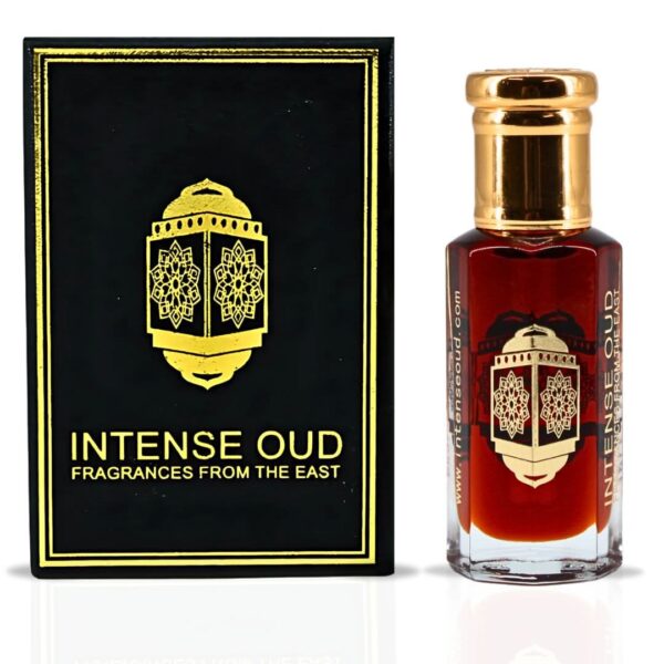 Intense Oud Mukhallat Al Zafran with Black Gift Box Perfume Oil for Unisex – 12 ml