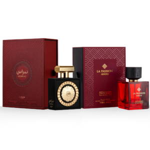 Intense Oud Nebras by Lattafa Pride & La Passion Absolu by Intense Elite. EXOTIC BUNDLE Eau de Parfum for Unisex – 100 ml