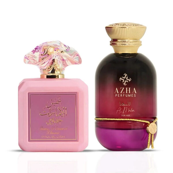 Intense Oud Pink Blush by Ard Al Zaafaran & Al Maha by Azha Sprays Bundle Eau de Parfum for Women – 100 ml