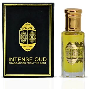 Intense Oud Platinum Sand with Black Gift Box Perfume Oil for Unisex – 12 ml