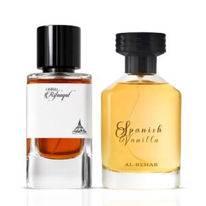 Intense Oud Rifaaqat by Paris Corner & Spanish Vanilla by Al Rehab Sprays Bundle Eau de Parfum for Unisex – 80 ml