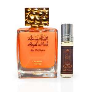 Intense Oud Royal Musk Caramel Toffee by Surrati & French Coffee by Al Rehab Bundle Eau de Parfum for Unisex – 100 ml