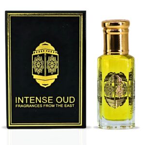 Intense Oud Santal Wood with Black Gift Box Perfume Oil for Unisex – 12 ml