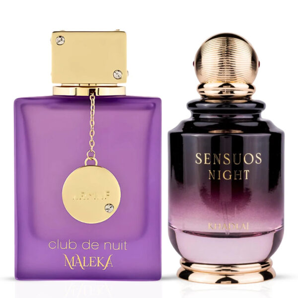 Intense Oud Sensuos Night By Khadlaj & Club De Nuit Maleka by Armaf Bundle Eau de Parfum for Women – 100 ml