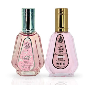 Intense Oud Yara & Pink Blush Shams Al Emarat Khususi Sprays by Ard Al Zaafaran Bundle Eau de Parfum for Women – 50 ml