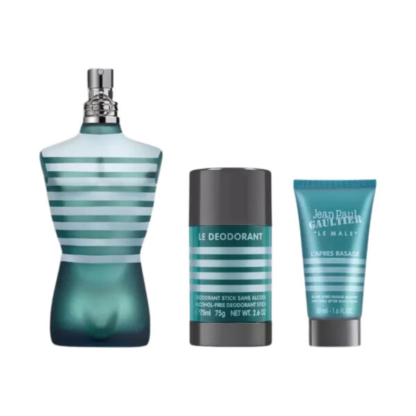 Jean Paul Gaultier Le Male 3 piece v3 Eau de Toilette for Men – 3 piece gift set - v3