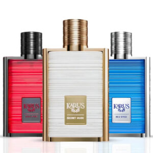khadlaj Karus Blu Spice Secret Musk & Oud Fire Sprays Bundle Eau de Parfum for Unisex – 100 ml