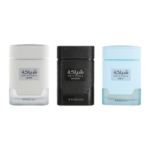 Khadlaj Snow Sky & Shadow Bundle for Everyone for Unisex – 3 X 3.4 Oz / 100 ml Eau de Parfum Spray
