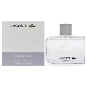 Lacoste Essential Eau de Toilette for Men – 2.5 oz / 75 ml