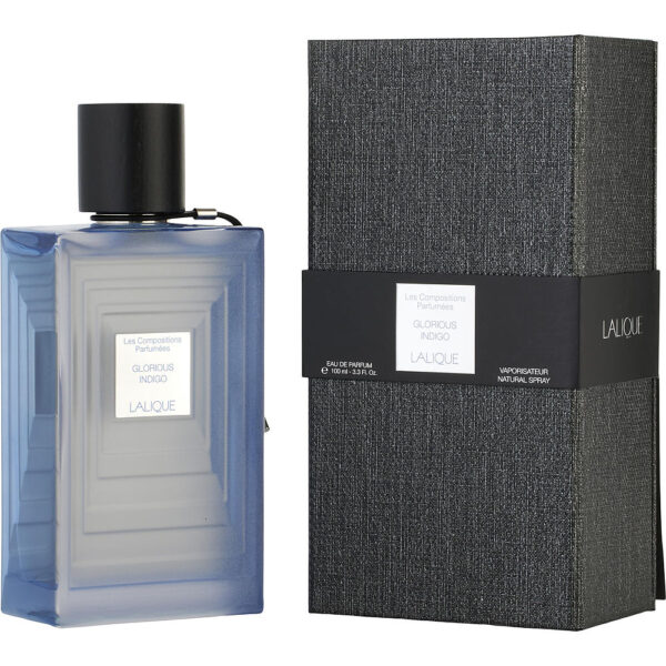 Lalique Les Compositions Parfumees Glorious Indigo Eau de Parfum for Unisex – 3.3 oz