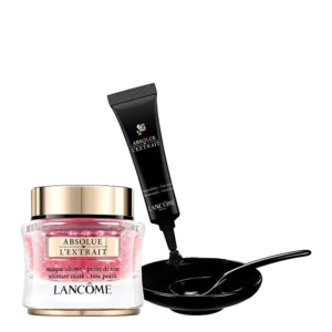 Lancome Absolue L'extrait for Women – 1 X 1.0 oz Ult Rose Pearls Mask; 1 X 3.3 oz Base Ult Serum Mask