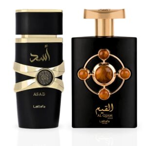 Lattafa Asad & Al Qiam Gold Sprays Bundle Eau de Parfum for Unisex – 100 ml