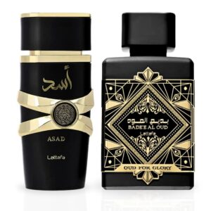 Lattafa Asad & Bade'e Al Oud Glory Sprays Bundle Eau de Parfum for Unisex – 100 ml